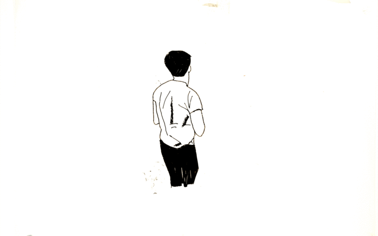 Stopmotion animated gif showing figure on a white backdrop 